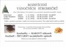 rozsvícení vánočních stromečků